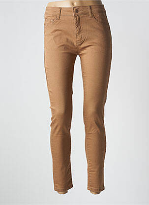 Pantalon 7/8 elasticitate mărime normală bej MILA femeie