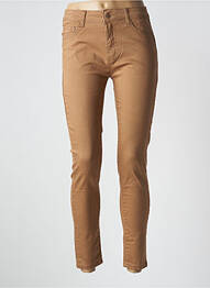Pantalon 7/8 elasticitate mărime normală bej MILA femme