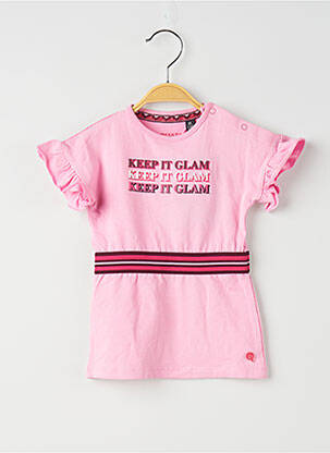 Rochie midi roz QUAPI fată