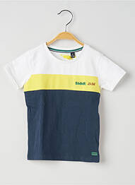Tricou croială dreaptă mâneci scurte albastru QUAPI băiat
