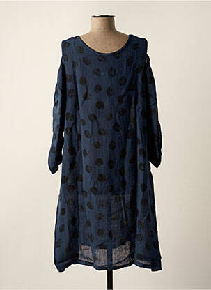 Rochie midi mâneci lungi mâneci lungi albastru TEHANA femeie