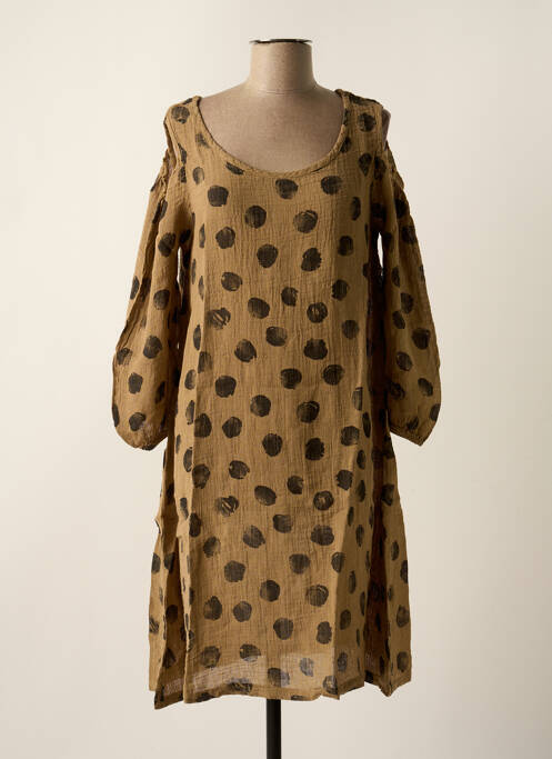 Rochie midi maro TEHANA femeie