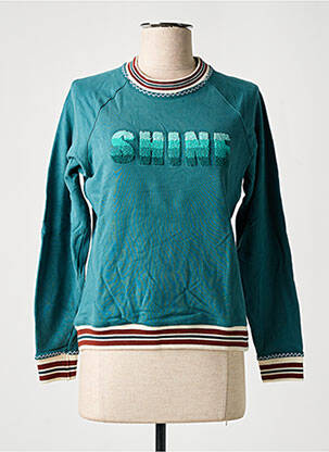 Hanorac broderie mâneci lungi verde BANANA MOON femeie