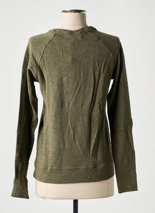 Hanorac plasă semi-opacă mâneci lungi verde BANANA MOON femme