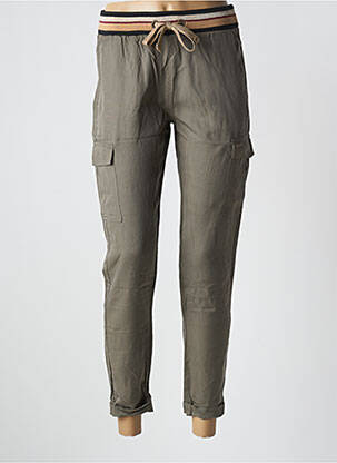 Pantalon cargo subțire mărime normală verde BANANA MOON femeie