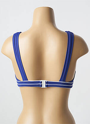 Sutien de costum de baie top triunghiuri top triunghiuri albastru LIVIA femeie