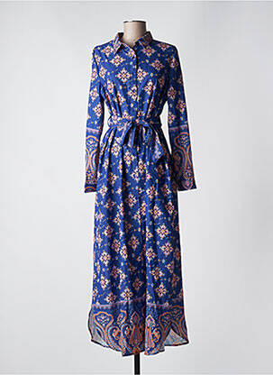 Rochie lungă albastru AMY&CLO femeie