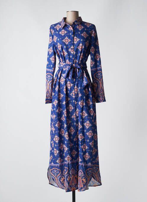 Rochie lungă albastru AMY&CLO femeie