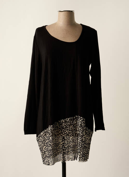Tunică mâneci lungi negru TEHANA femeie