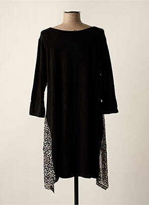 Rochie scurtă mâneci 3/4 mâneci 3/4 negru TEHANA femeie