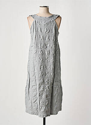 Rochie midi fără mâneci fără mâneci gri EFFET MER femeie