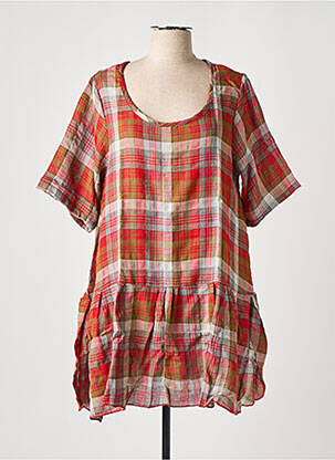 Tunică mâneci scurte roșu TEHANA femeie