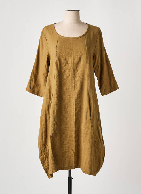 Rochie midi bej închis EFFET MER femeie