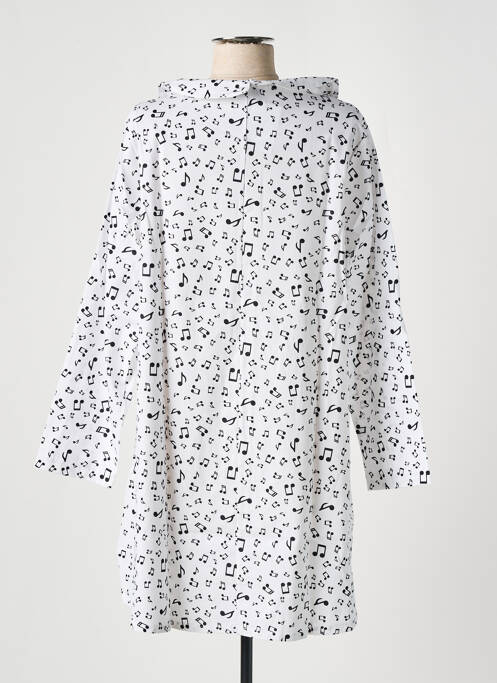 Tunică mâneci lungi alb TEHANA femeie