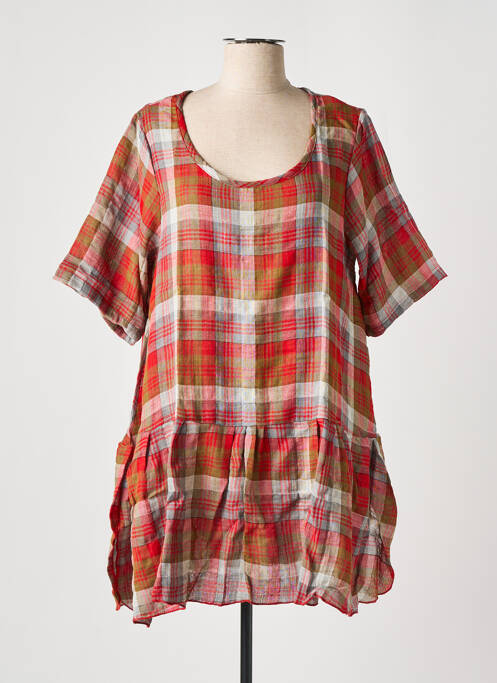 Tunică mâneci scurte roșu TEHANA femeie