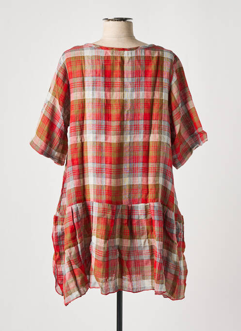 Tunică mâneci scurte roșu TEHANA femeie