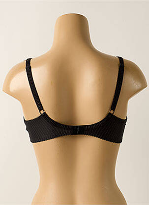 Sutien efect material satinat sutien cupe întregi cu decolteu înalt negru FANTASIE femeie