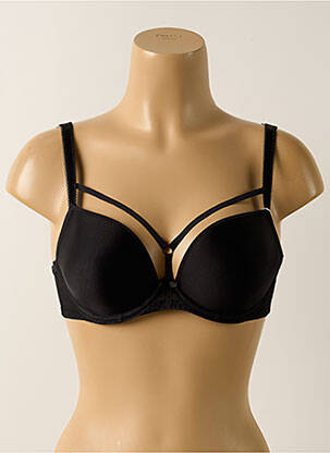 Sutien efect material satinat top sutien modelat negru FREYA femeie