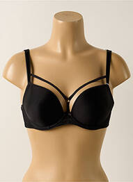 Sutien efect material satinat top sutien modelat negru FREYA femme