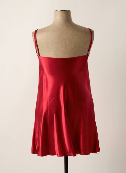 Nuisetă/combinetă efect material satinat roșu JEREMI femme