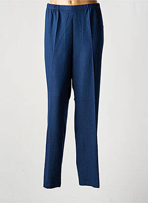 Pantalon slim talie elastică mărime normală albastru GUY DUBOUIS femeie