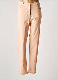 Pantalon slim țesătură acoperită mărime normală roz GRIFFON femme