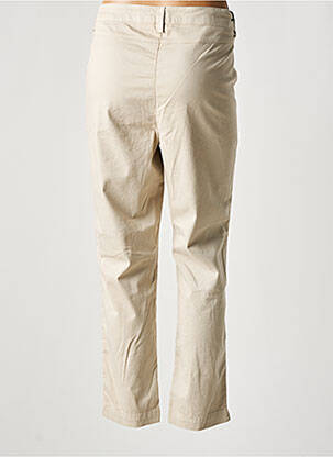 Pantalon 7/8 țesătură poplin mărime normală bej LUCCHINI femeie