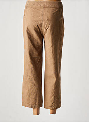 Pantalon 7/8 talie înaltă talie înaltă maro LUCCHINI femeie