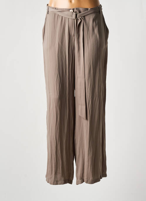 Pantalon larg maro FRED SABATIER femeie