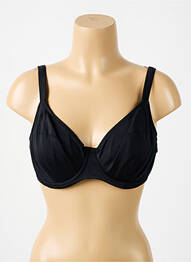 Sutien de costum de baie elasticitate sutien cupe întregi cu decolteu înalt negru ELOMI femme