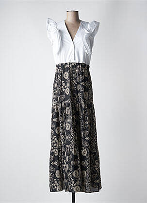 Rochie lungă negru ANGELA DAVIS femeie