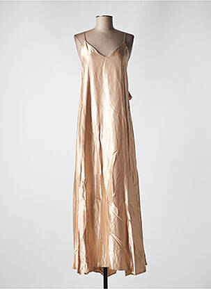 Rochie lungă bej ANGELA DAVIS femeie