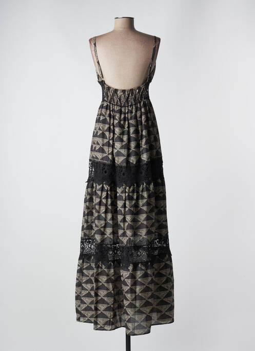 Rochie lungă negru ANGELA DAVIS femeie