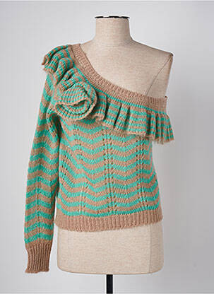 Pulover verde ANGELA DAVIS femeie