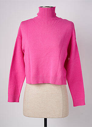 Pulover cu guler înalt roz DIANA GALLESI femeie