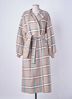 Palton lung bej LUMINA femeie