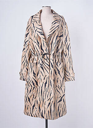 Palton lung bej CARLA MONTANARINI femeie