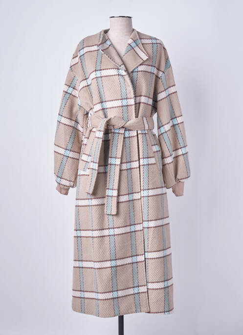 Palton lung bej LUMINA femeie