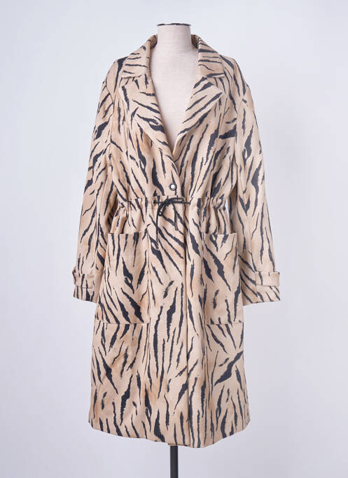 Palton lung bej CARLA MONTANARINI femeie