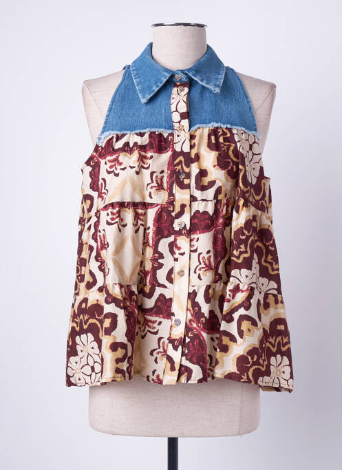 Cămașă maro ANGELA DAVIS femeie