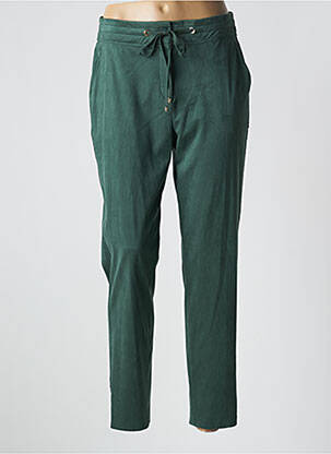 Pantalon slim talie elastică mărime normală verde DIANA GALLESI femeie