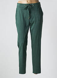 Pantalon slim talie elastică mărime normală verde DIANA GALLESI femeie