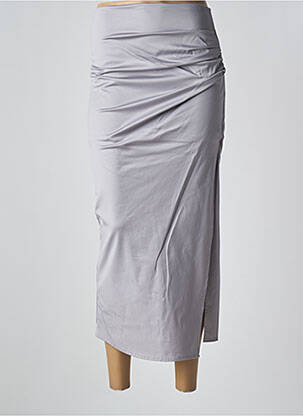 Fustă lungă gri THE LULÙ femeie