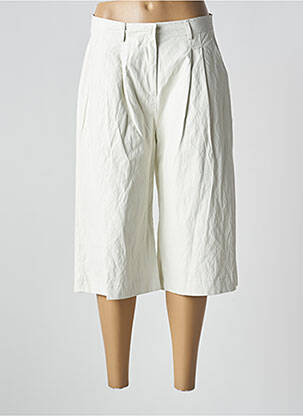 Pantalon trei sferturi alb ANGELA DAVIS femeie