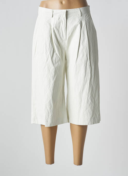 Pantalon trei sferturi alb ANGELA DAVIS femeie