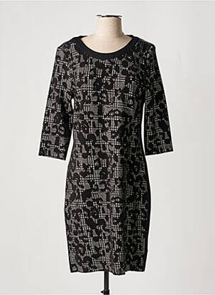 Rochie midi mâneci 3/4 mâneci 3/4 negru BARBARA LEBEK femeie