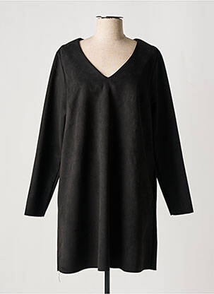 Rochie scurtă mâneci lungi mâneci lungi negru QUATRE VINGT JOURS femeie