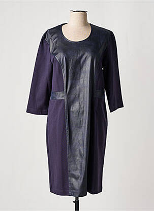 Rochie midi mâneci 3/4 mâneci 3/4 albastru GRIFFON femeie