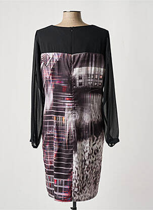 Rochie midi croială fluidă mâneci lungi negru PAUSE CAFE femeie