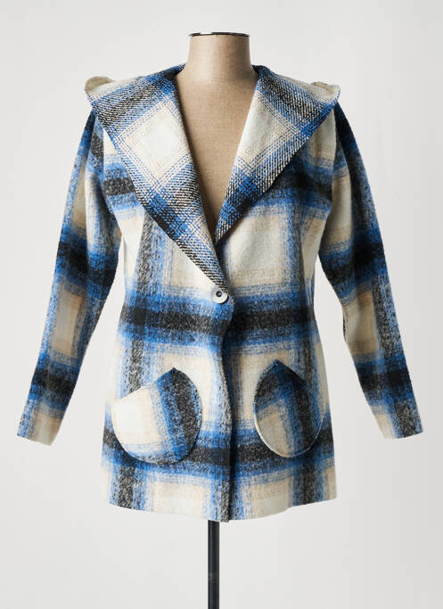 Palton lung albastru I.ODENA femeie